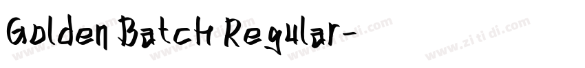 Golden Batch Regular字体转换